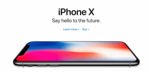 A page from Apple promoting the iPhone